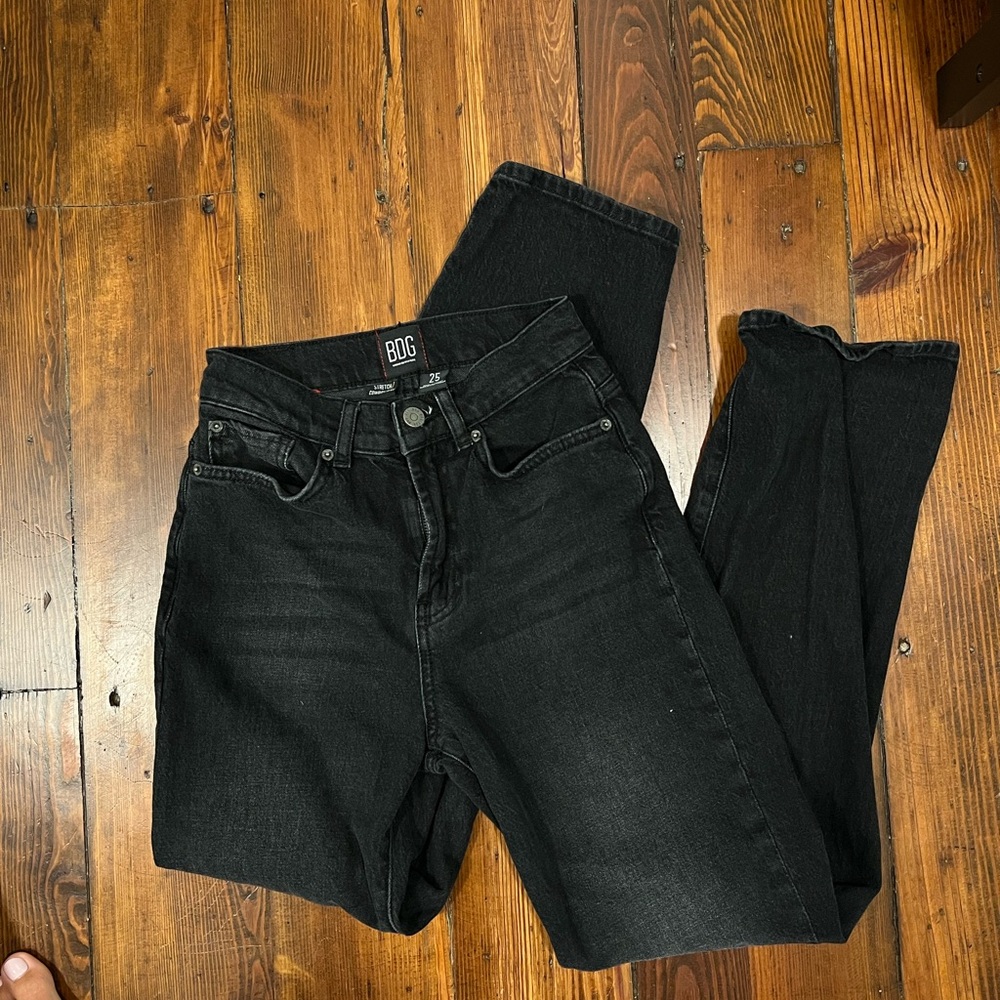 BDG black stretch cowboy jeans